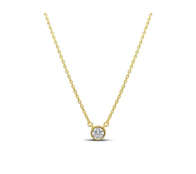 Stia Women's Itty Bitty Necklaces In Gold Solitaire In Multi