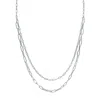 Stia Women's Layers Paperclip Necklace In Silver