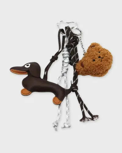 Sticky Bestie Bag Charm Set Brown