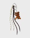 Sticky Bestie Bag Charm Set Tedyy Brown In Multi