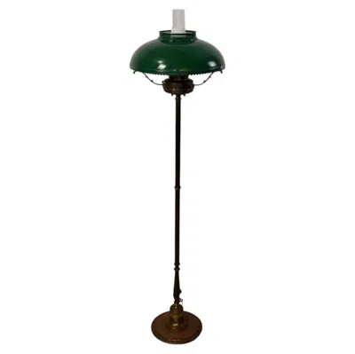 Pre-owned Stiffel 1930's Antique Hollywood Regency Hurricane Floor Lamp In Black