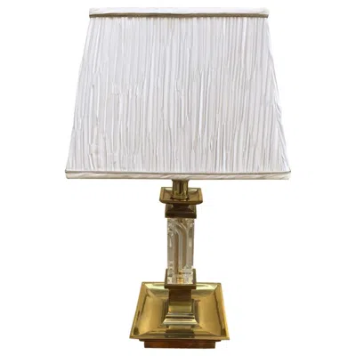 Pre-owned Stiffel Brass Lamp By  In Transparent
