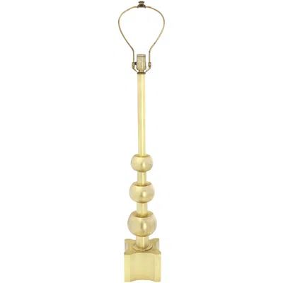 Pre-owned Stiffel Brass Table Lamp Mid Century Modern Stacked Orbits Jacks Base Pattern In Sand