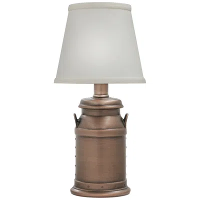Stiffel Carte 13" High Milk Jug Antique Old Bronze Accent Table Lamp