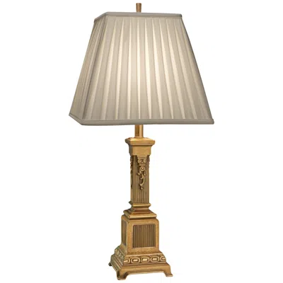 Stiffel Eliza 30" Pleated Shade Traditional French Gold Table Lamp