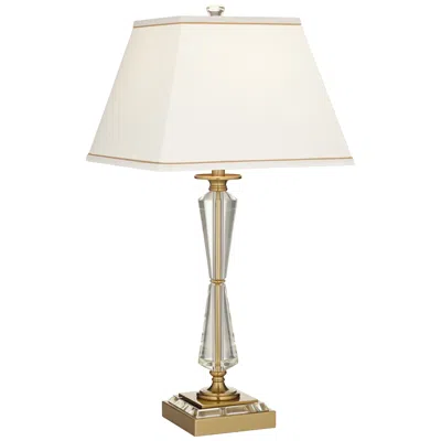 Stiffel Heath 31 5/8" Luxe Gold And Crystal Usb Table Lamp