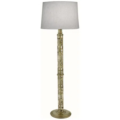 Stiffel Laser Cut Oculux Bronze Floor Lamp