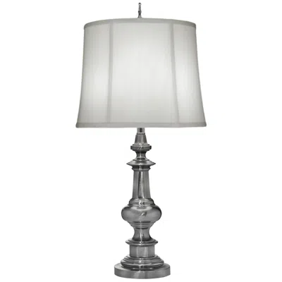 Stiffel Lorene 33" Traditional Antique Nickel Metal Table Lamp