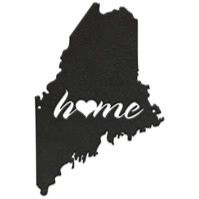 Stiffel Maine 24" High Charcoal Metal Wall Art