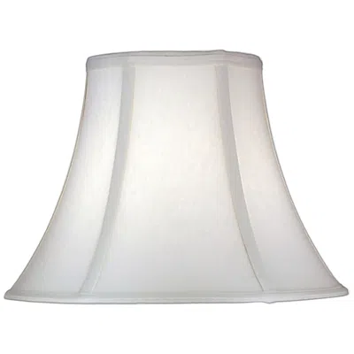 Stiffel Off-white Silk Shantung Bell Shade 8x16x12 (spider)