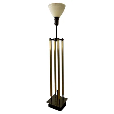 Pre-owned Stiffel Tommi Parzinger For  Campaign Style Brass Or Bronze Lamp In Gold