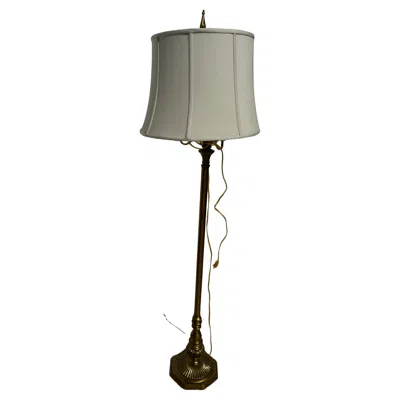Pre-owned Stiffel Vintage Brass  4 Light Floor Lamp In Transparent