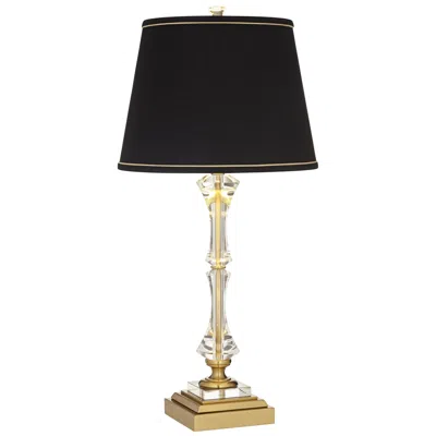Stiffel Windsor 32" Gold And Crystal Traditional Usb Table Lamp