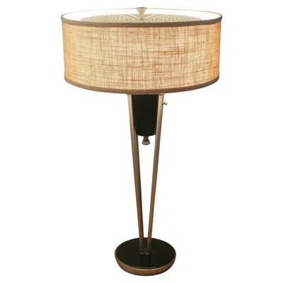 Pre-owned Stiffel Wow!  *incredibles 2* Mid Century Danish Modern Table Lamp Rare Aluminum! In Sand