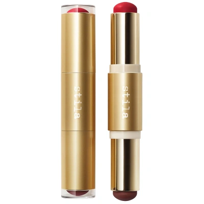 Stila Blush & Bronze Hydro-blur Cheek Duo (various Shades) In Cool Red
