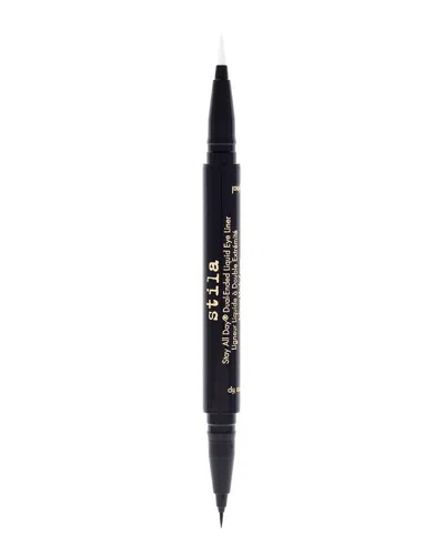 Stila Cosmetics Women's 0.033oz Intense Black-snow Stay All Day Dual-ended Liquid Eye Liner