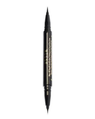 Stila Cosmetics Women's 0.033oz Intense Black Stay All Day Dual-ended  Waterproof Liquid Eye Liner In White