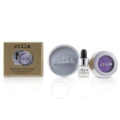 Stila Ladies Magnificent Metals Foil Finish Eye Shadow With Mini Stay All Day Liquid Eye Primer # Me In White