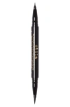 Stila Stay All Day Dual-ended Waterproof Liquid Eye Liner Intense Black 0.033 oz/ 1 ml In Intense Black