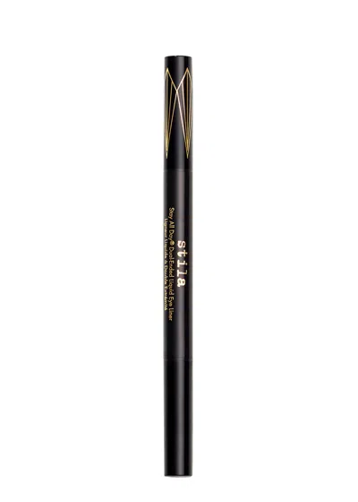 Stila Stay All Day Dual-ended Waterproof Liquid Eye Liner 1ml In Intense Black