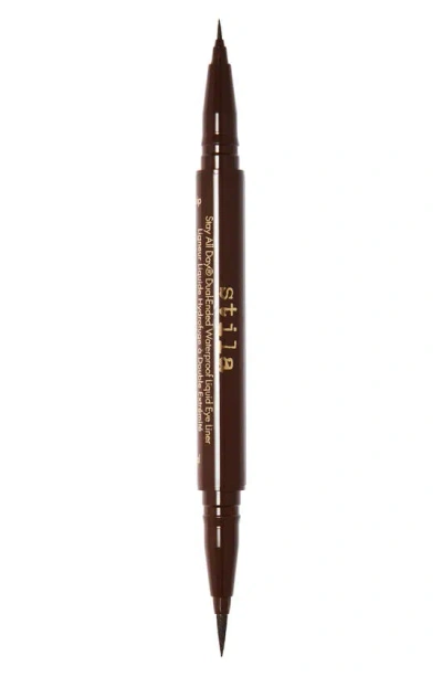 Stila Stay All Day® Dual-ended Liquid Eyeliner In Dark Brown