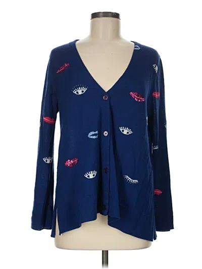 Pre-owned Stile Benetton Cardigan Sweater In Blue