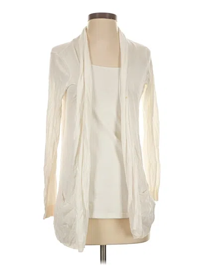Pre-owned Stile Benetton Cardigan Sweater In White