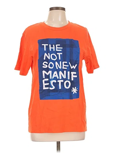 Pre-owned Stile Benetton Short Sleeve T-shirt In Orange