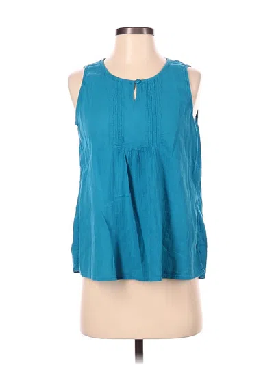 Pre-owned Stile Benetton Sleeveless Blouse In Blue