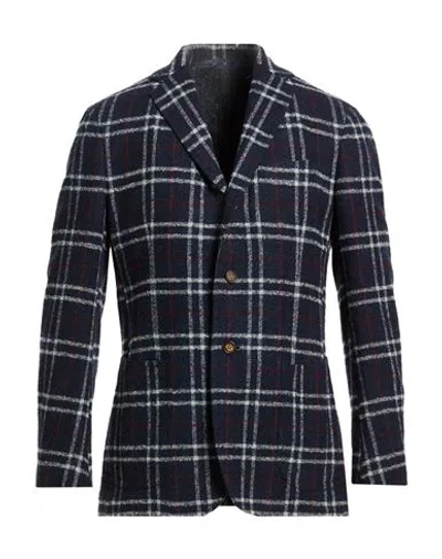 Stile Latino Man Blazer Navy Size 40 Wool, Polyamide
