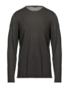 STILE LATINO STILE LATINO MAN SWEATER CHARCOAL SIZE 46 LINEN, CASHMERE, SILK