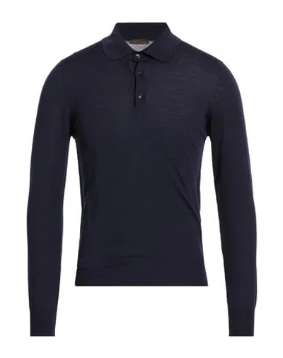 Stile Latino Man Sweater Midnight Blue Size 38 Wool