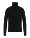 STILE LATINO STILE LATINO MAN TURTLENECK BLACK SIZE 38 CASHMERE, WOOL