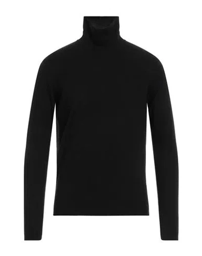 Stile Latino Man Turtleneck Black Size 38 Cashmere, Wool