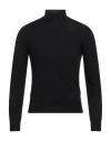 Stile Latino Man Turtleneck Black Size 44 Wool In Black