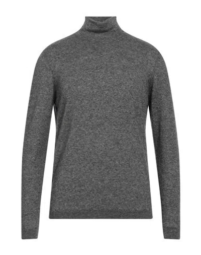 Stile Latino Man Turtleneck Grey Size 44 Cashmere, Silk In Gray