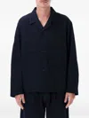Still By Hand Denim Work Jacket Boxy Work Jacket In Black