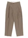 Still By Hand Pleated Trousers In Brown