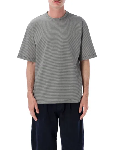 Still By Hand Refined Striped Relaxed Fit T-shirt - Size 3 In Black