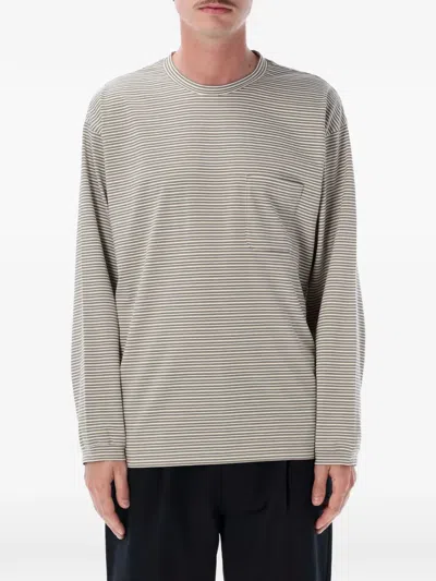 Still By Hand Striped Long-sleeve T-shirt In Neutral