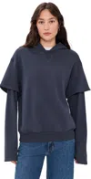 Still Here 2tee Sweatshirt Navy In Navy