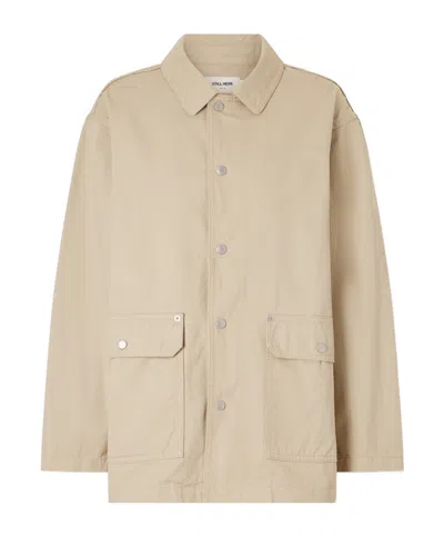 Still Here Barn Cotton Jacket In Neutral