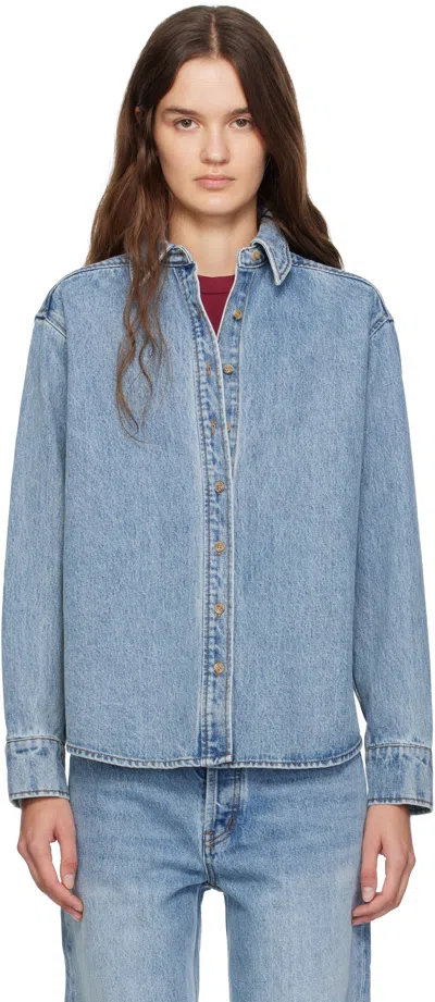 Still Here Blue Day Shirt In Purple