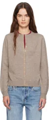 Still Here Brown Library Cardigan In Brown