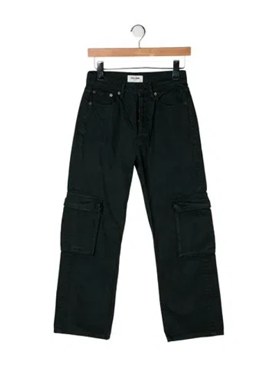 Pre-owned Still Here Charlie Straight Leg Jeans In Green