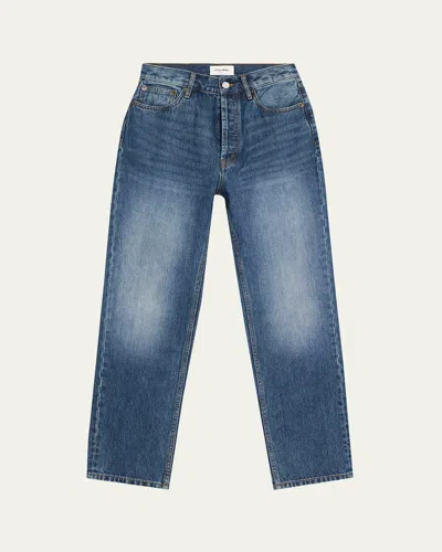Still Here Childhood High-rise Straight Jeans In Blue