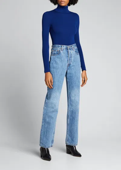 Still Here Childhood Original High-rise Ankle Jeans In Blue