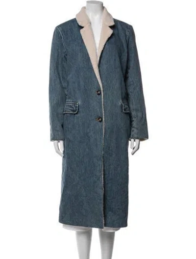 Pre-owned Still Here Coat In Blue