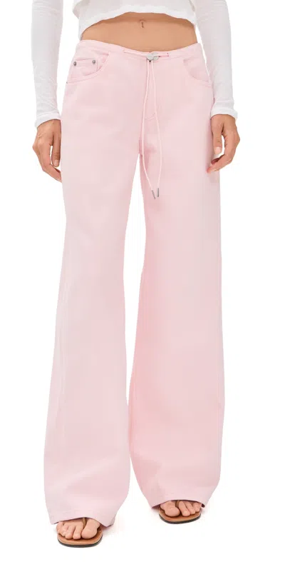 Still Here Everyday Straight-leg Jeans In Pink