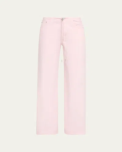 Still Here Cool Low-rise Jeans In Pink